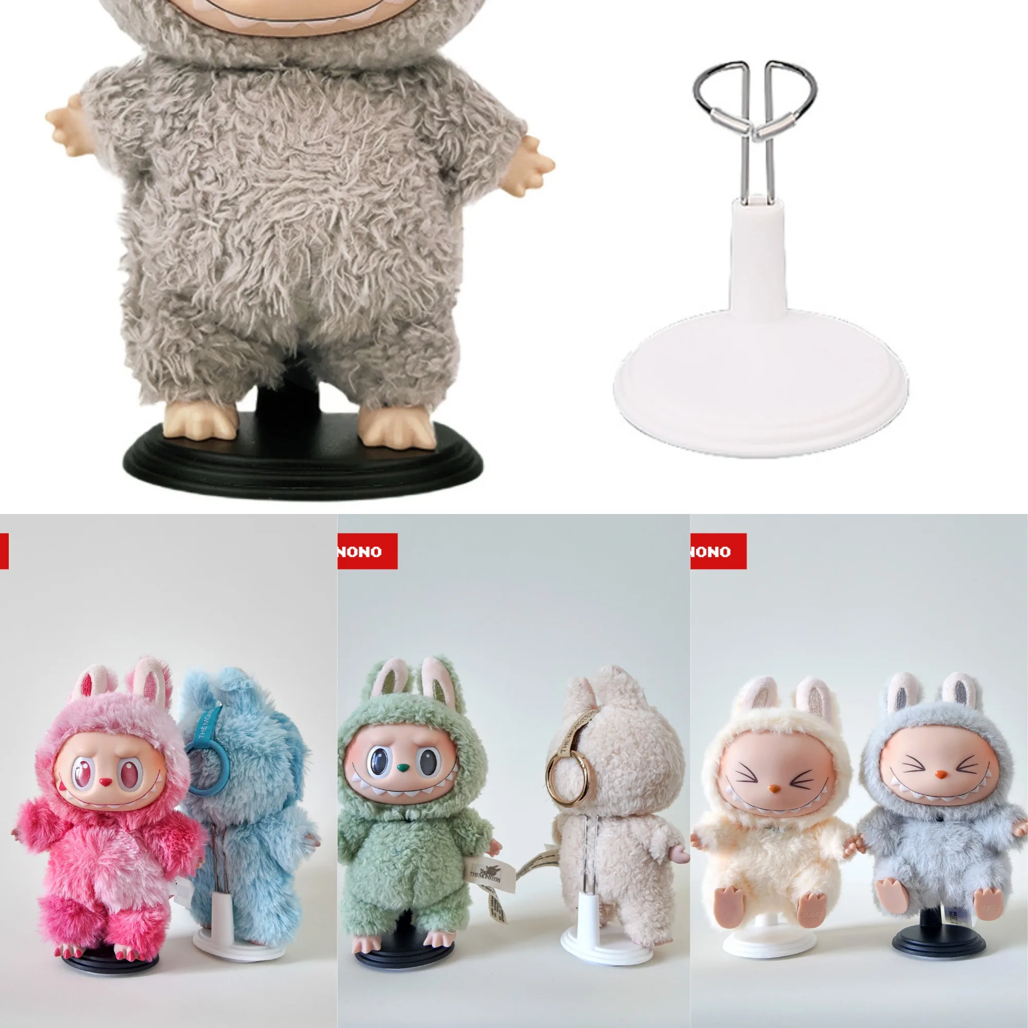 

"My Car Buddy!" Labubu Car Holder Stand with Seat Pad for 1.0 2.0 3.0 Gen Vinyl Figure Cute Vehicle Decor Accessory No Doll