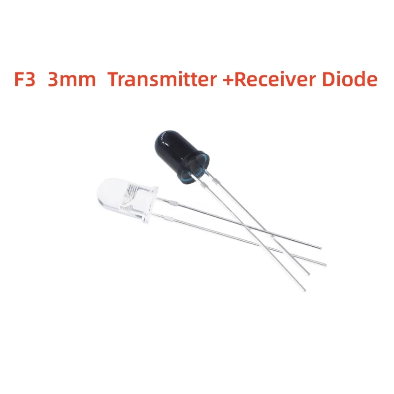 10Pairs/LOT F3 3mm F5 5mm 940nm LEDs Infrared Emitter and IR Transmitter Receiver Diode Diodes 301A Infrared to tube For Arduino