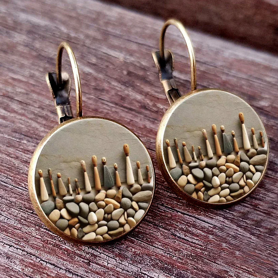 Creative Stone Earr…