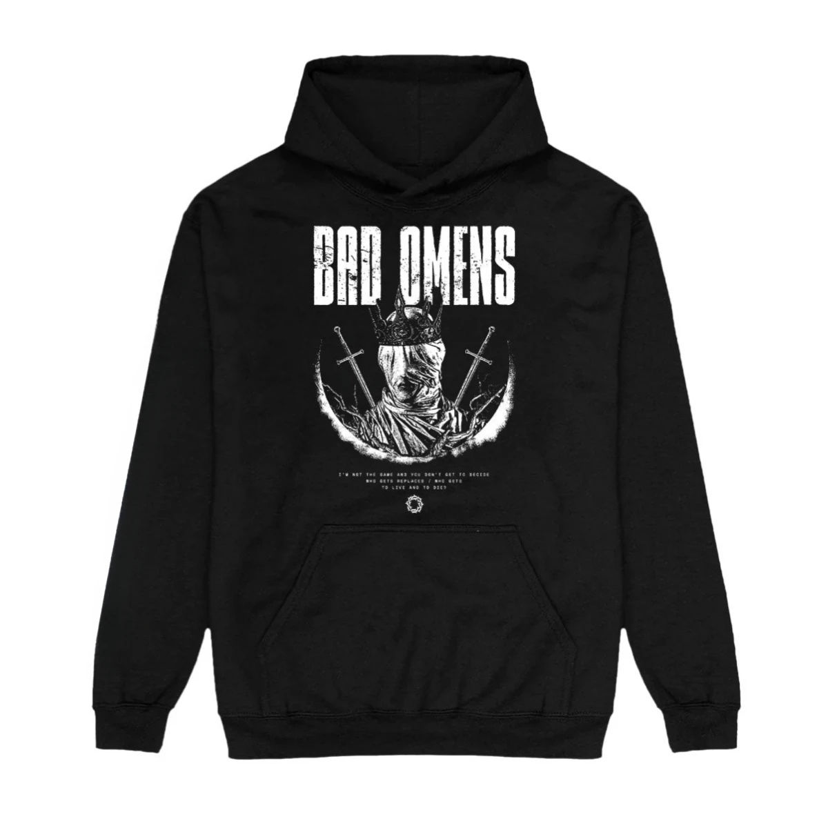 Top Bad Omens Band Print Hoodie Retro Style Hoodie Men and Women Can Wear Autumn and Winter Hoodie