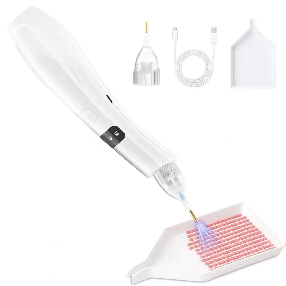 

Electric Diamond Art Pen Vacuum Diamond Art Pen Wax-free Diamond Placement Pen for Beginners Pros Nail Art Accessories