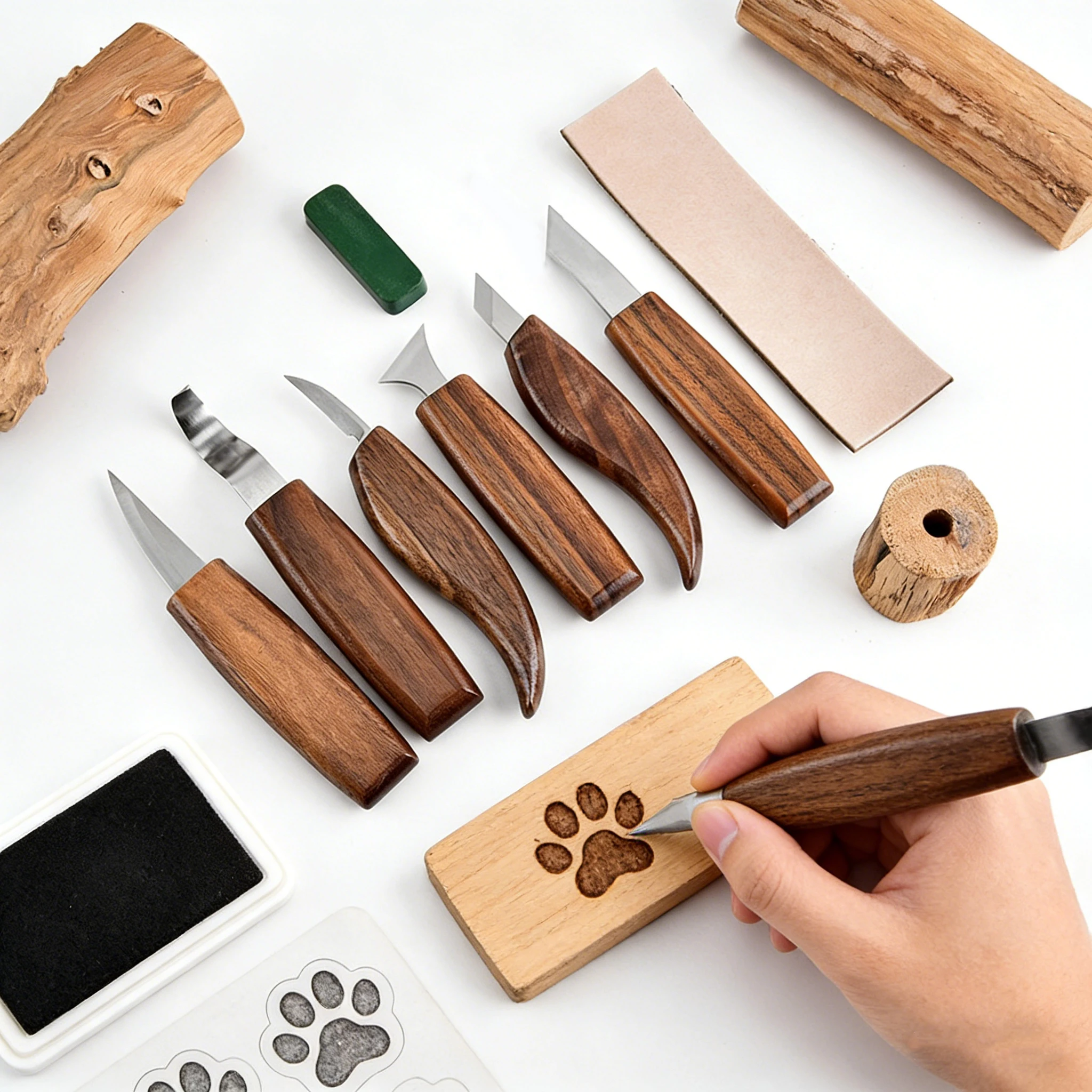 17 قطعة مجموعة سكاكين نحت الخشب متعددة الحجم-5/10/25 قطعة أدوات نجارة إزميل لملعقة خشب نحت اليقطين