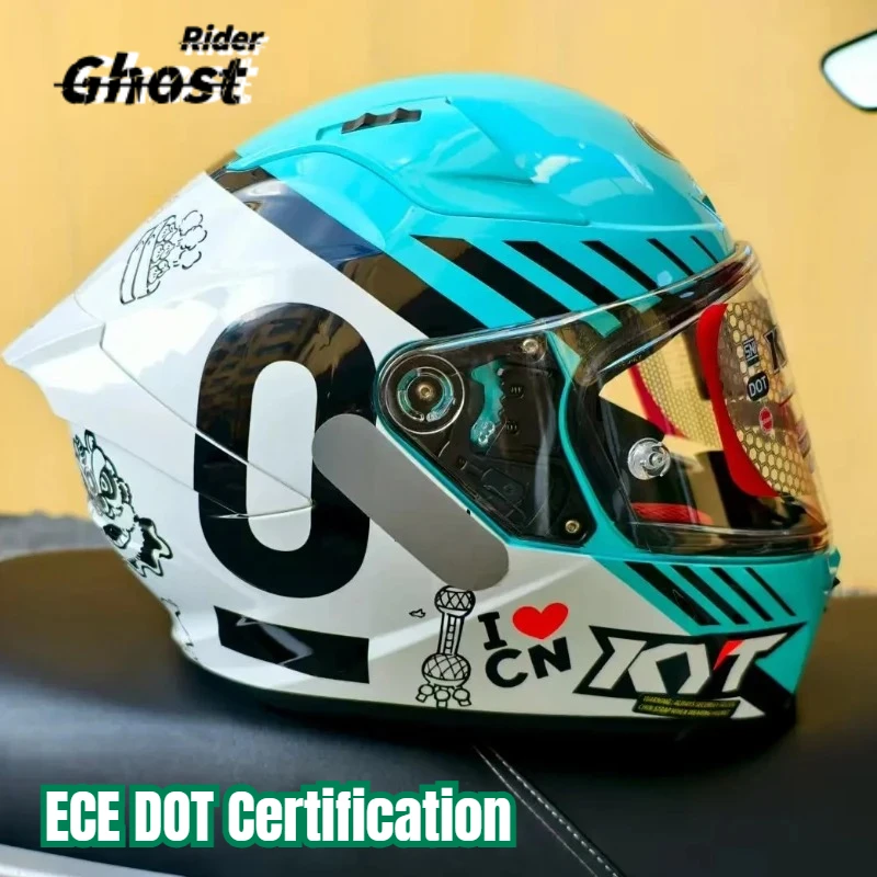 

Сертификация ECE DOT KYT Обновление мотоциклетного шлема Профессиональный мотоциклетный шлем Capacete Полный шлем Трек Гонки Casco