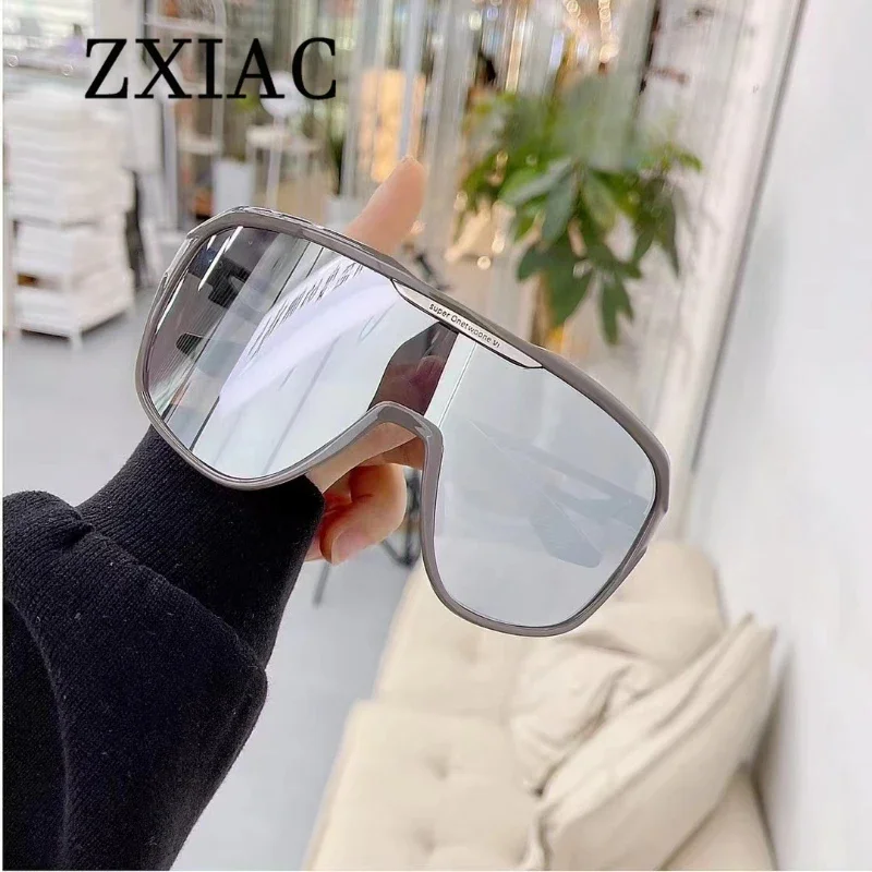 

Outdoor Sport Goggles Sunglasses One Piece Colorful Mirror Lens Sun Glasses Women Men Cycling Skiing Windproof Eyewear Shades UV