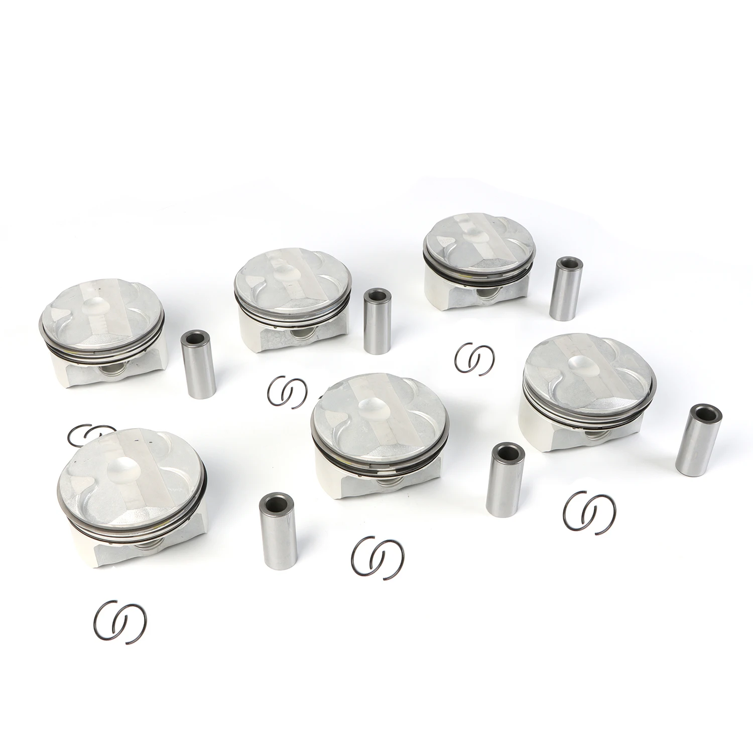 6 stücke N52B2 Motor Kolben & Ringe Set Φ82mm CR 11:1 11257612982 11257561848 Für BMW E60 E90 E92 323i 525i X1 X3 X4 N52B25 2,5