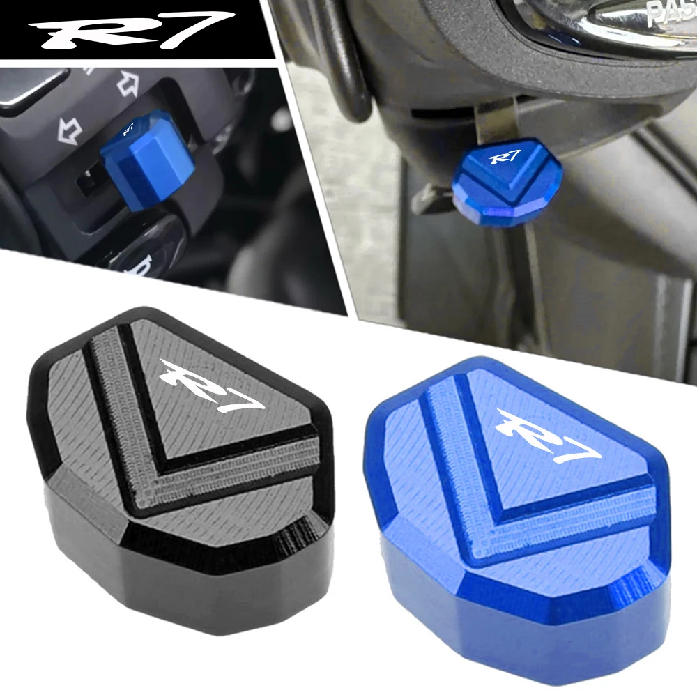 

R7 LOGO Switch Button Turn Signal Switch Key Cover For Yamaha YZFR7 YZF R7 YZF-R7 2021 2022 2023 2024 NEW Motorcycle Accessories