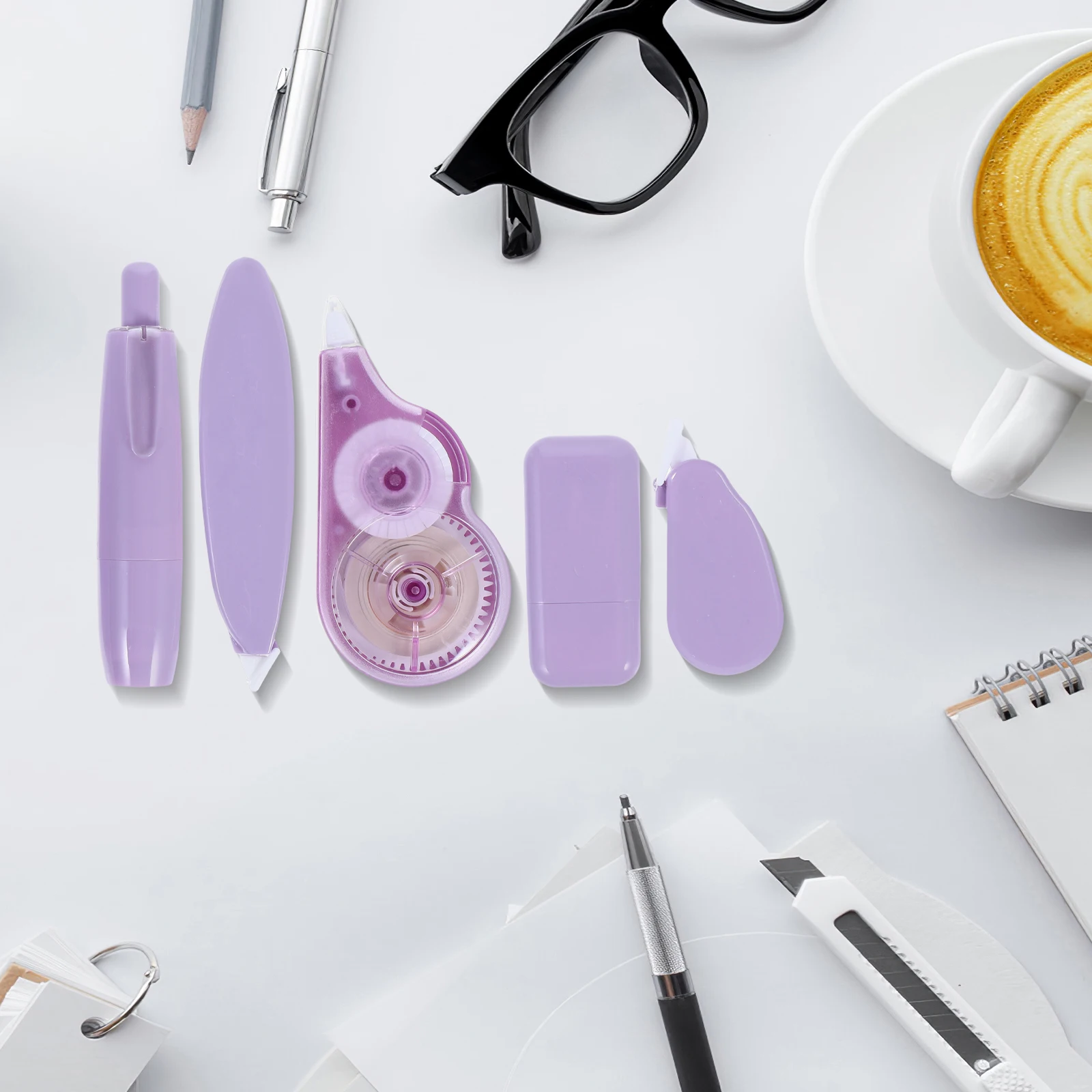 

5 Pcs Correction Belt Suit Aesthetic Stationery Plastic Erase Tape for Journals Student Use