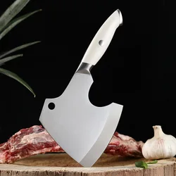 XITUO Meat Cleaver Butcher Axe Bone Chopper Heavy Duty Bone Cutting Knife Bone Breaker Stainless Steel Thicken Blade Kitchen Axe