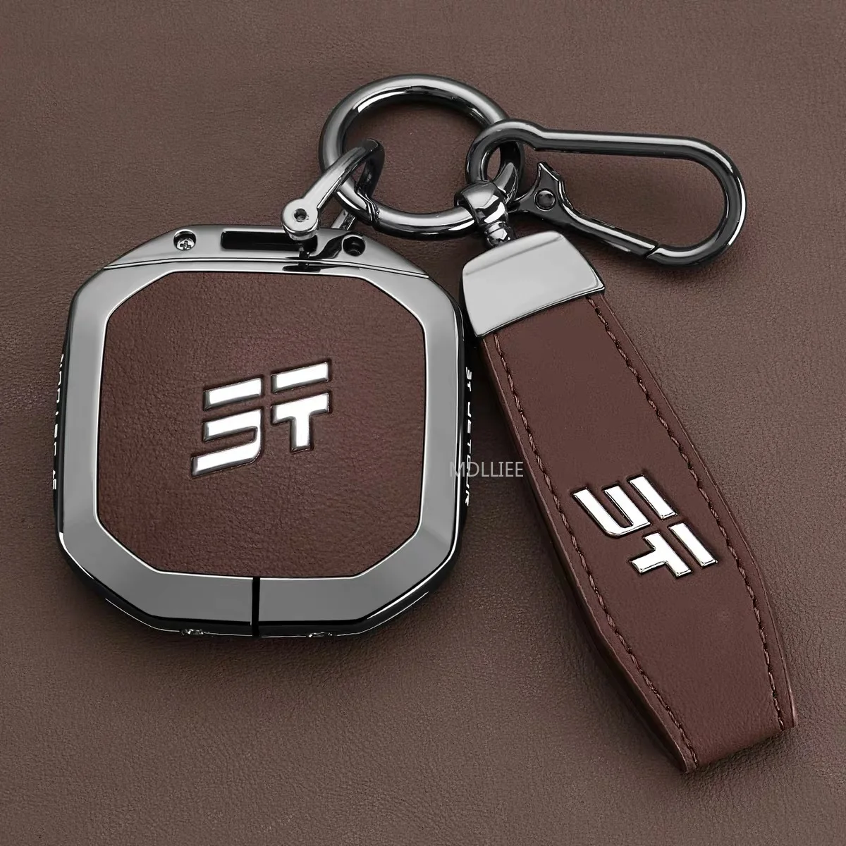 

Car Zinc Alloy Leather Key Case Cover Holder For Chery Jetour Traveller 2025 Jetour Car Styling Auto Interior Accessories