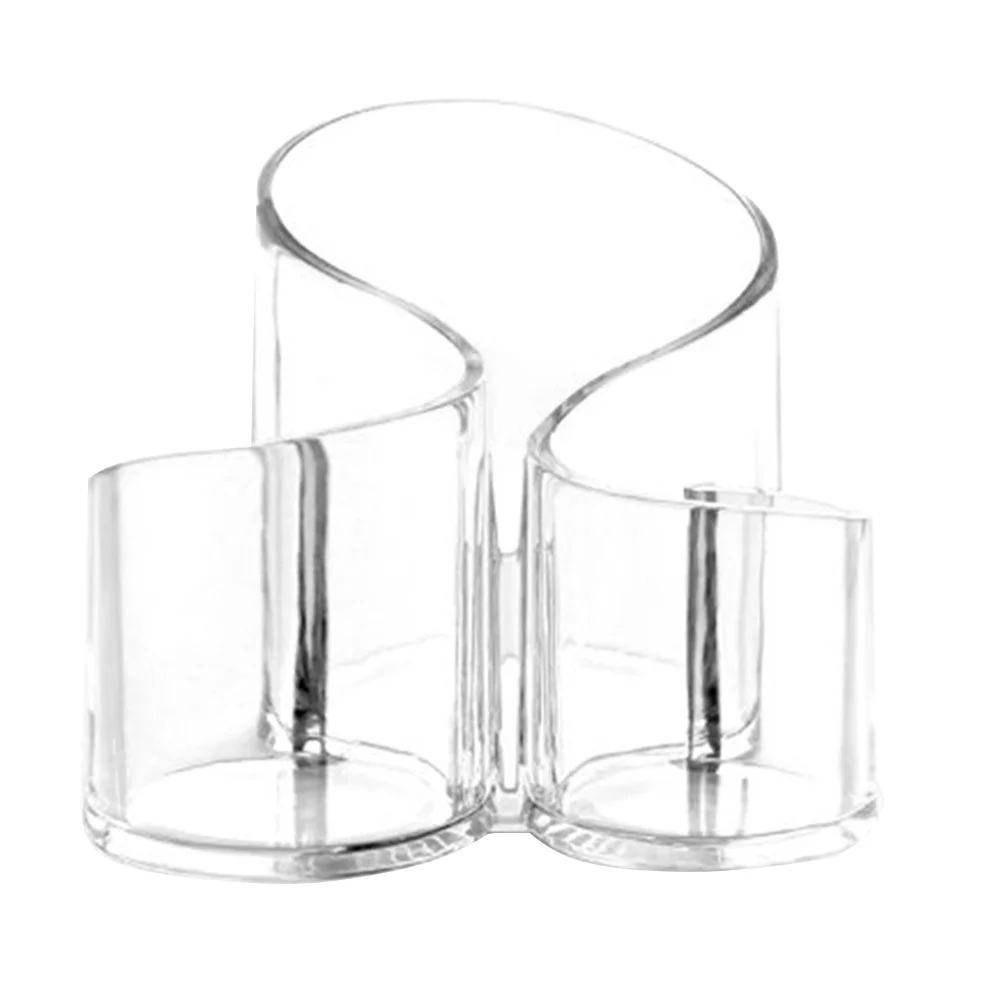 Helder acryl borstel opbergdoos Duurzame transparante organisator bus voor wenkbrauwpotloden make-up opbergdoos