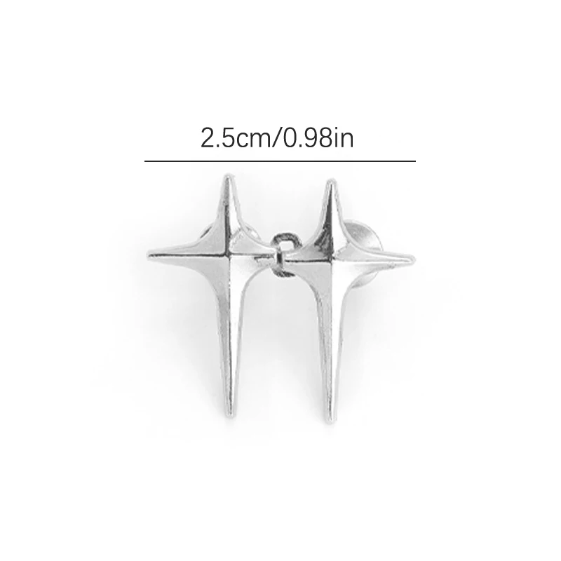 Botões de metal destacáveis apertador de cintura acessórios de roupas fivela de cintura ajustável cruz estrela forma jean botões pinos