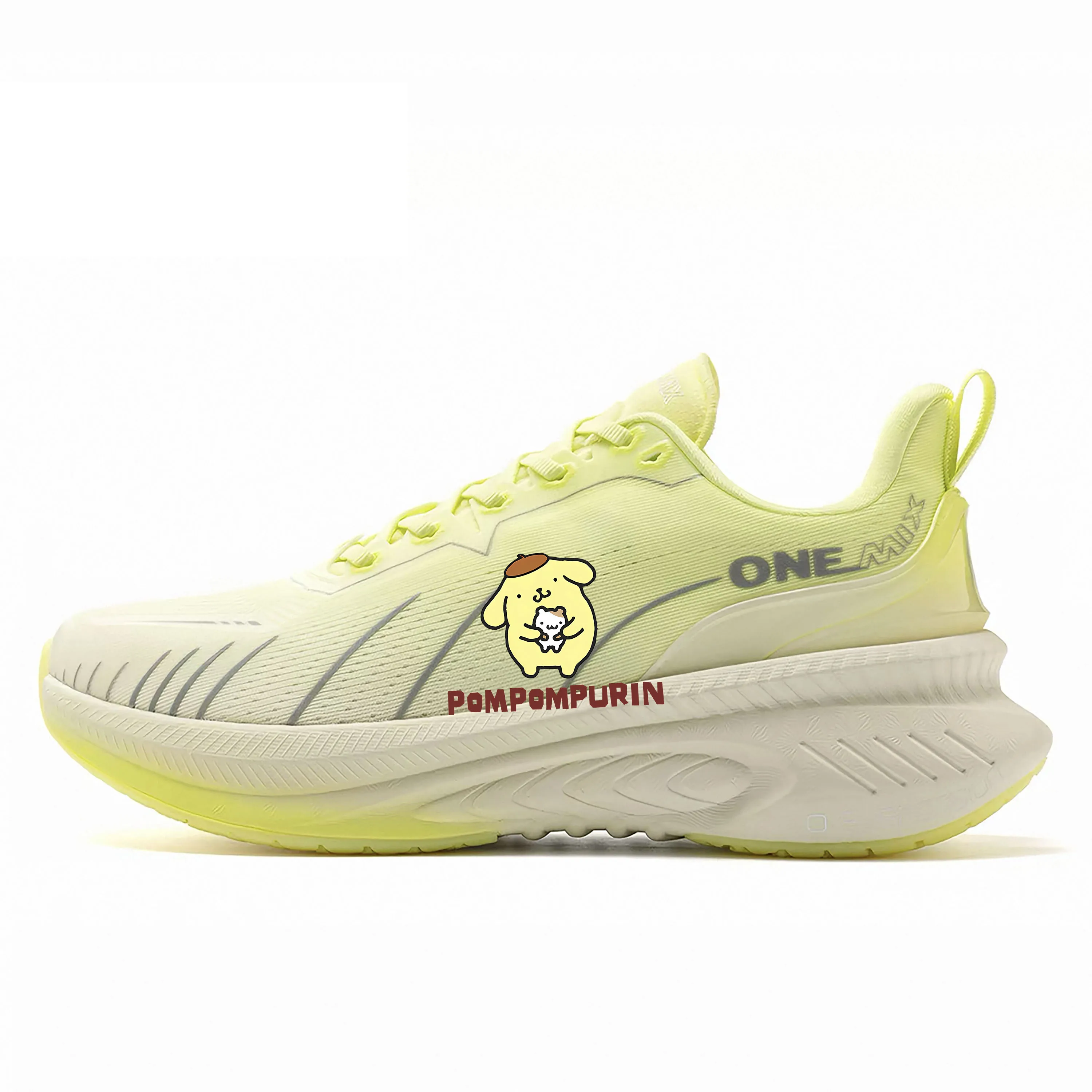 

ONEMIX Sanrio Pompompurin Road Running Shoes Mens Womens Air Cushion Outdoor Sport Shoes Trainers Male Customized Couple Shoe