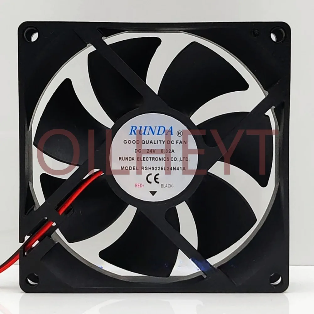 Original RUNDA RSH9225L24N41A 24V 0.32A 9.2CM 9225 Welding Machine Cooling Fan