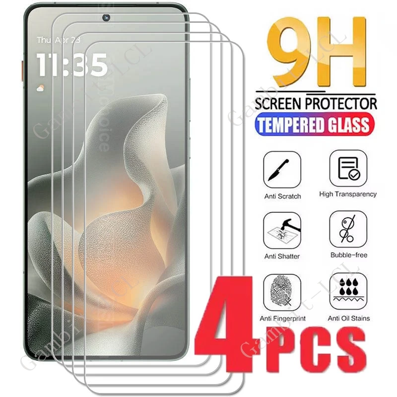 4 قطعة الزجاج المقسى لموتورولا إيدج 70 موتو X70 طبقة رقيقة واقية الهواء على MotoX70Air MotoX70 X70Air Edge70 غطاء واقي للشاشة #1