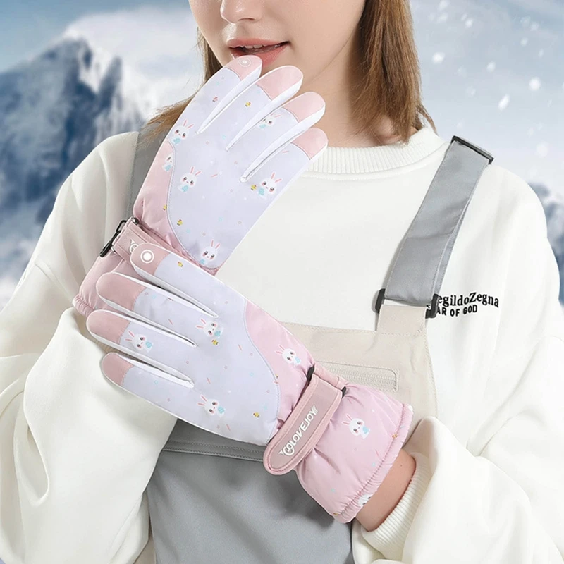Gants de ski à écran tactile imperméables pour hommes et femmes, gants de moto respirants, rembourrés, UNIS issants, chauds, coupe-vent, froids, hiver