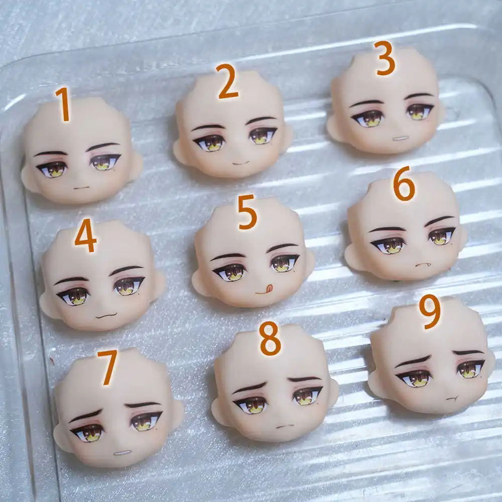 Honkai: Star Rail Jing Yuan Ob11 Faceplates GSC Handmade Water Sticker Face Doll Accessories Game Props Anime Figure Toy Kids