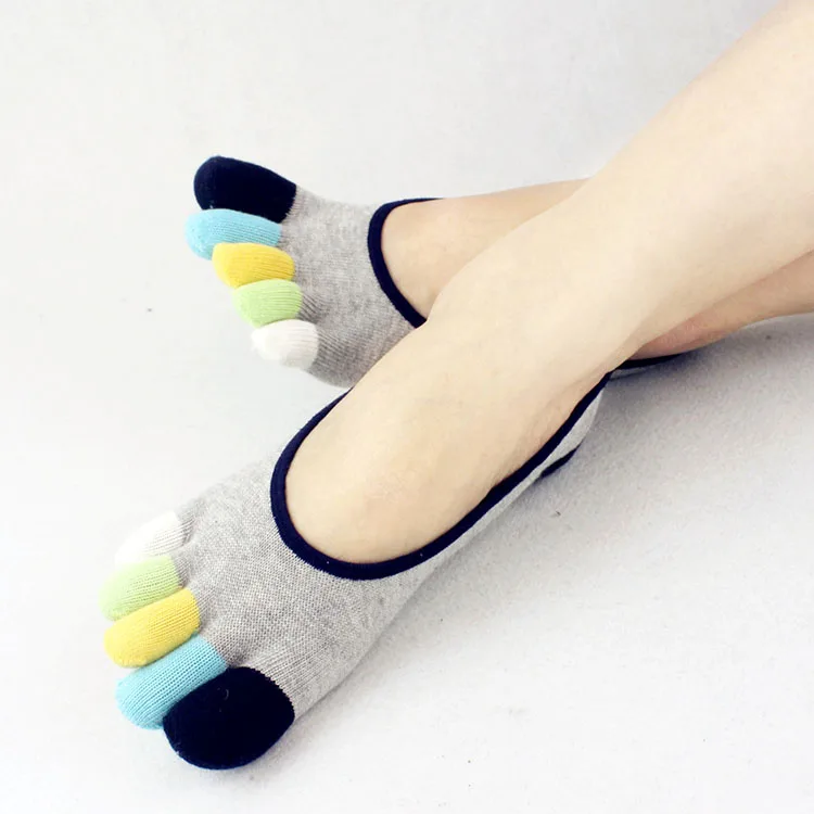 

5 Pairs Five Toes Fingers Socks Cotton Cute Invisible Socks Cute Girls Low Socks For Women