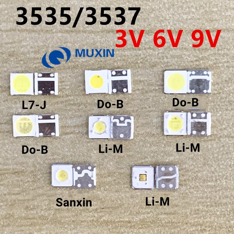 LED Backlight Strip 1W 3V 2W 6V 3535 White