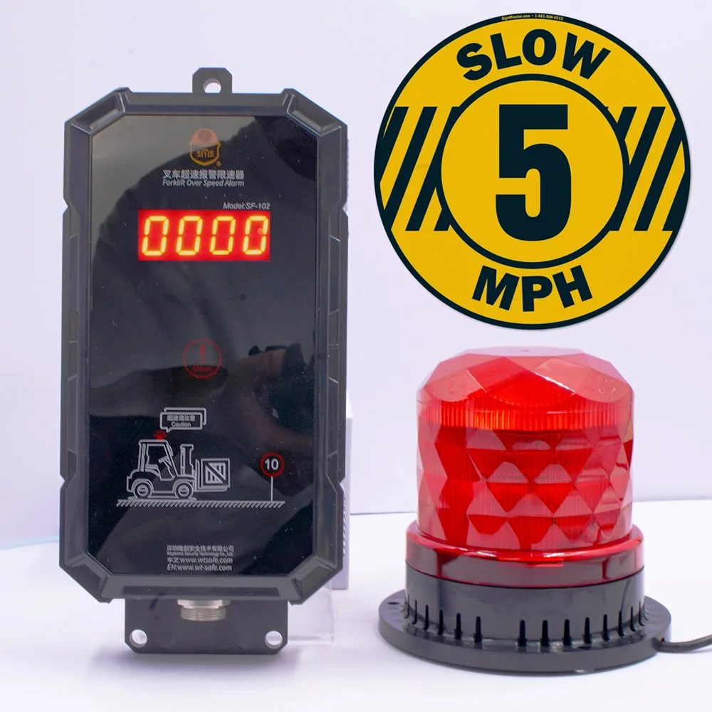 Speed Limiter For Forklift Over Speed Alarm With Warning Lights And Reversing Voice Alert
