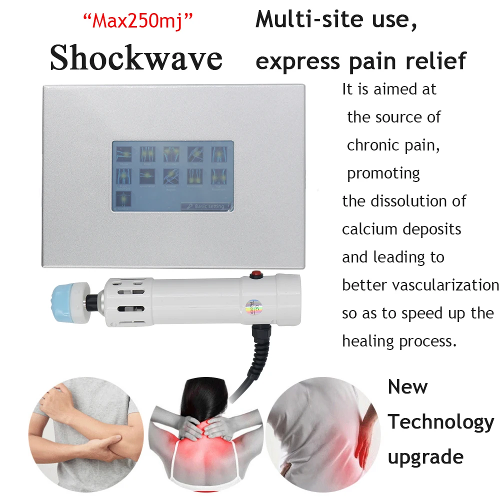 Shockwave Therapy Machine 11 Heads For Erectile Dysfunction Treatment Body Massage Physiotherapy 2 In 1 Chiropractic Tools