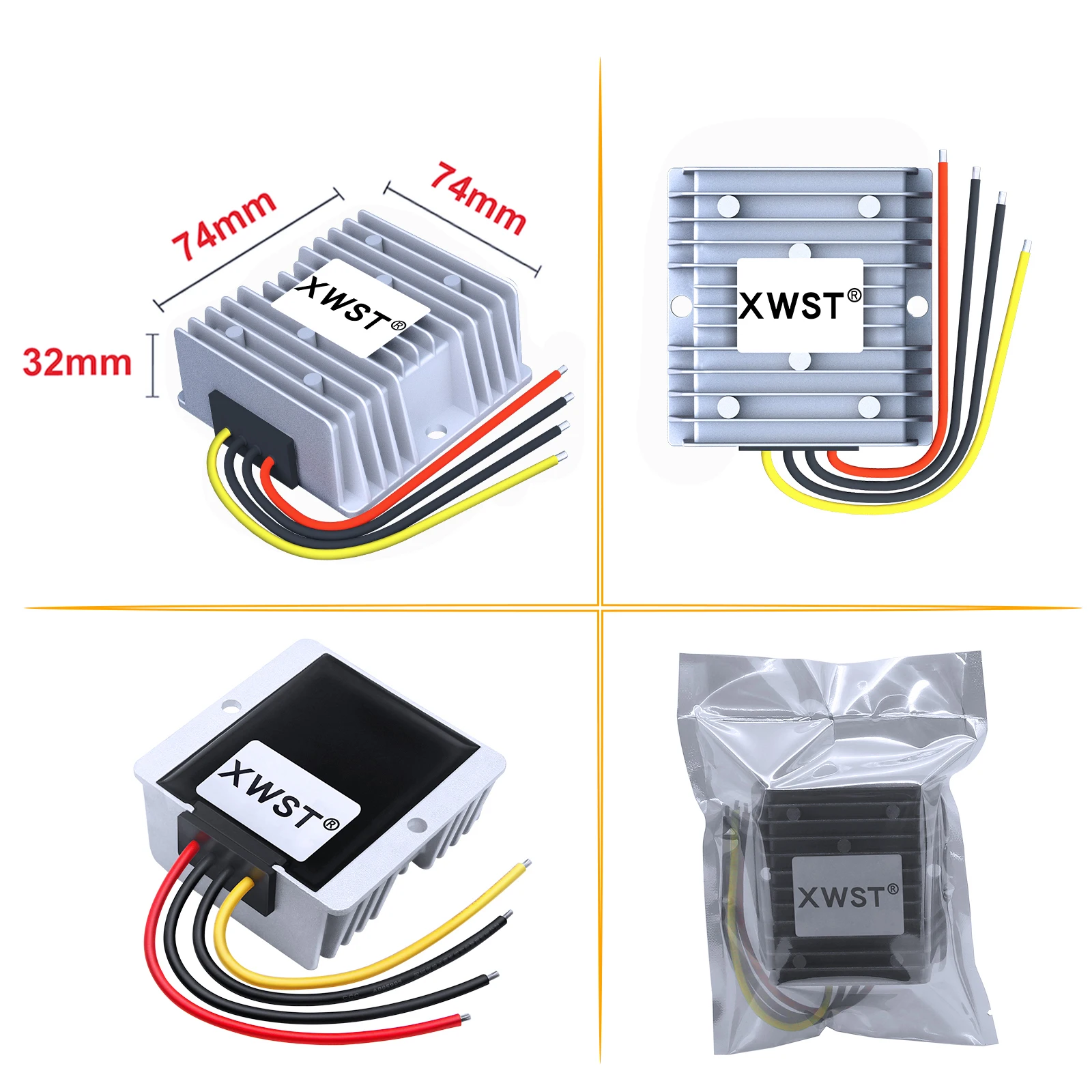 High Efficiency 12V to 13.8V 8A 12A 18A Automatic Boost DC DC Converter 12 V to 13.8 V Voltage Regulator for Cars solar inverter