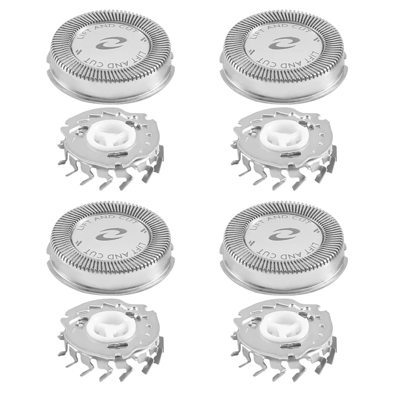 A94E-4Pcs استبدال ماكينة حلاقة رئيس شفرة القواطع ل Norelco HQ3 HQ30/HQ32/HQ36/HQ300، فضي