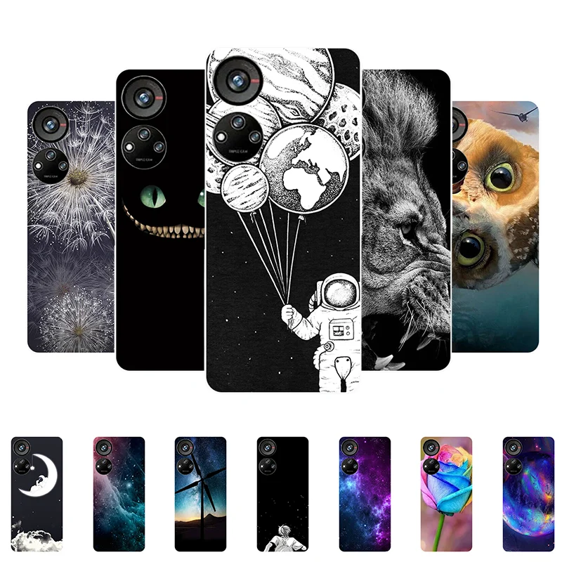 for ZTE Blade V40S Case Cover Blade V40S Funda Astronaut Soft Silicone Back Cover for ZTE Blade V40S BladeV40S V 40S Coque