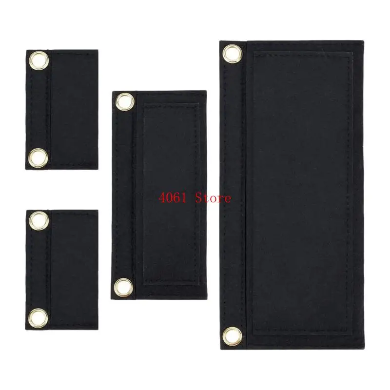 4Pcs Wallet Insert Liner Envelope Bag Insert Bags Conversion Accessories with Eyelet Inner Pocket NO Chain