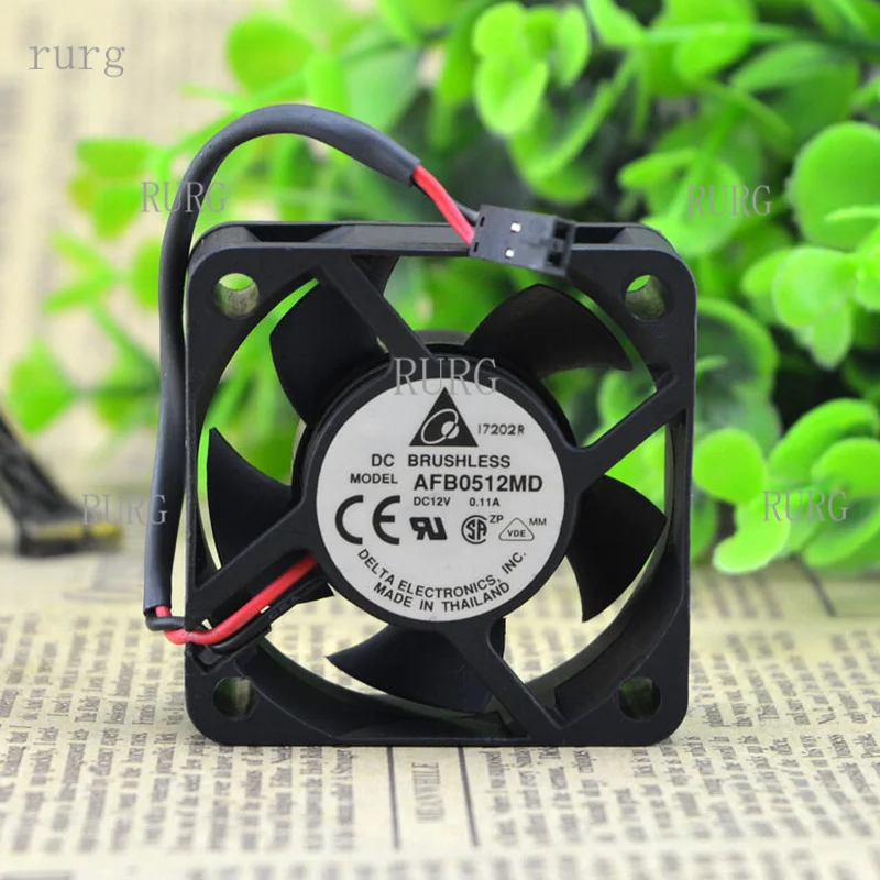 R+ 1-piece brand new Delta AFB0512MD 5CM 5020 12V 0.11A 2-wire dual-ball bearing cooling fan