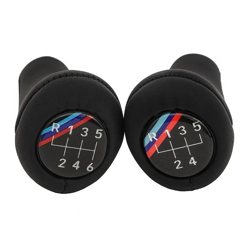 الجلود مقبض ناقل حركة السيارة شيفتر عصا لسيارات BMW 1 3 5 6 سلسلة M3 M4 X5 X6 E30 E32 E34 E36 E38 E46 E53 E60 E83 E84 E87 E90 E92