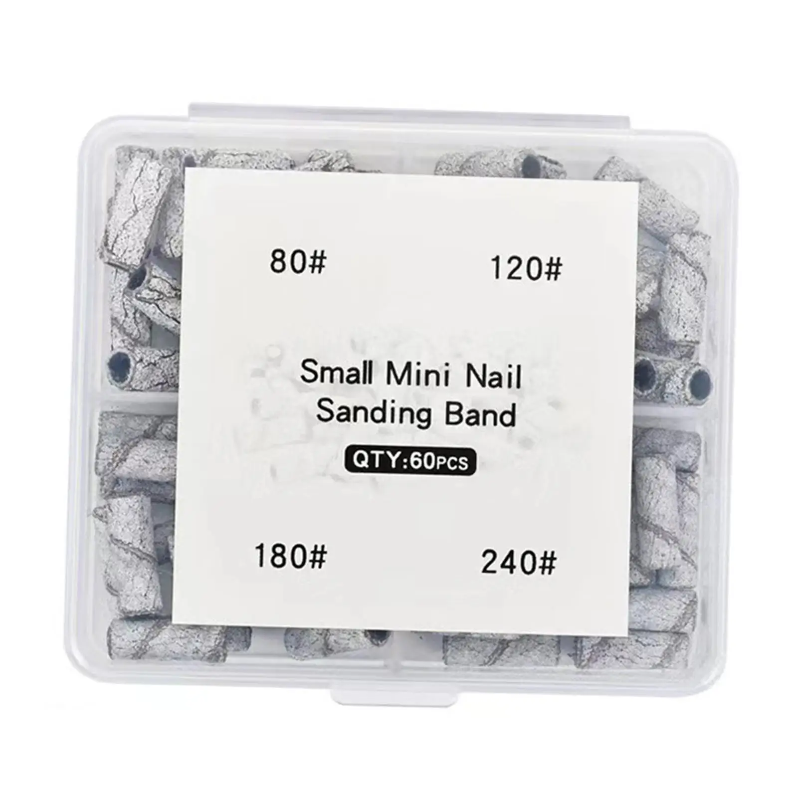 60Pcs Small Sanding Bands Multifunctional Polish Removal Sand Circle Polish Grind Polishing Nails for 3mm Bearing Nail Polishers