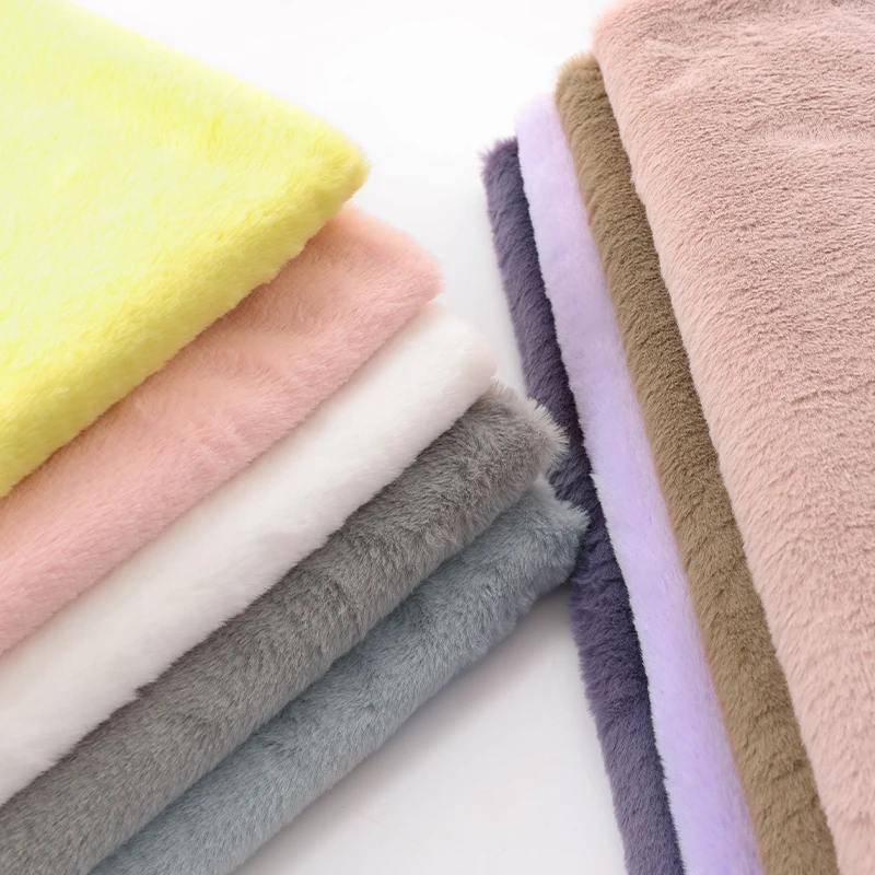 50x50cm 8mm Imitation Rabbit Fur Fabric for Soft Short Plush Doll Scarf Glove DIY Plush Toys Fabric Background Display Cloth