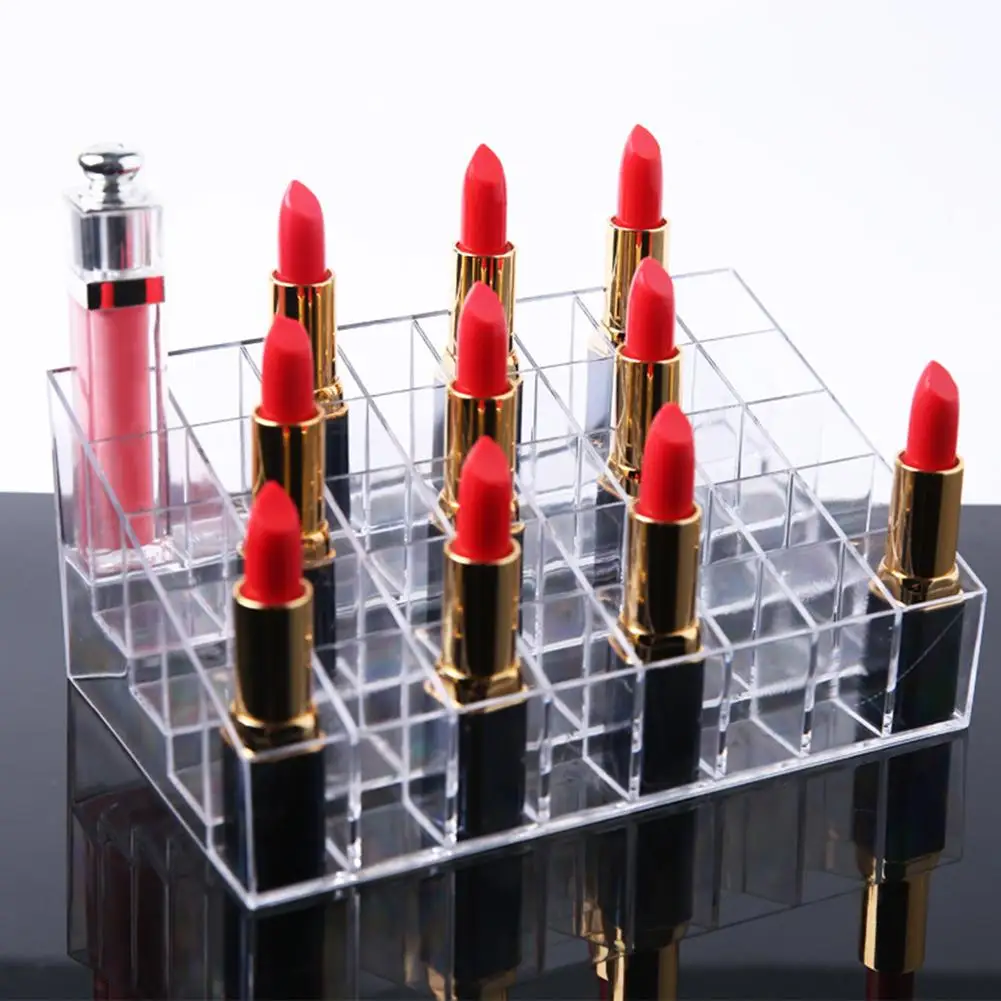 36/40 Grids Acrylic Makeup Organizer Storage Box Cosmetic Box Lipstick Jewelry Box Case Holder Display Stand make up organizer