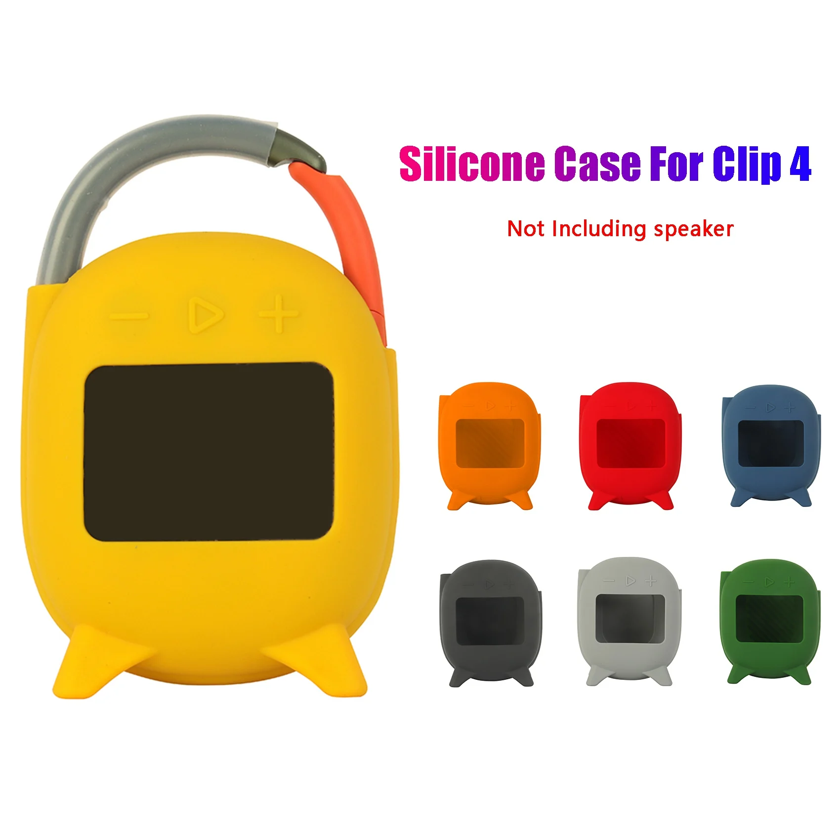 for JBL CLIP4 Silicone Case Protective Cover Shell Anti-Fall Silicone Speaker Case for JBL Clip