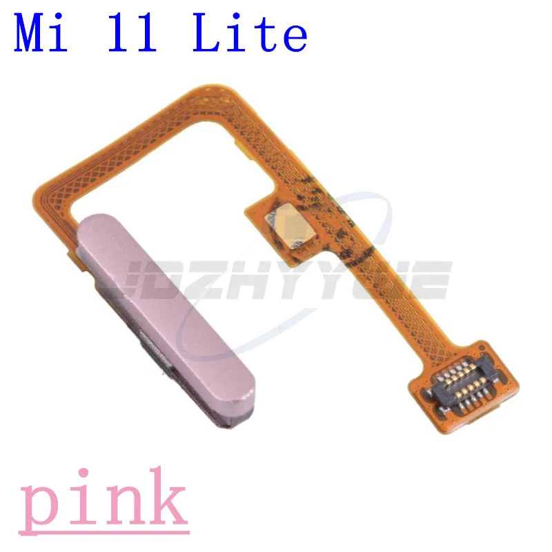 NEW Home Button Fingerprint Menu Return Key Sensor For Xiaomi Mi 11 Lite Mi11 Lite 4G/5G Fingerprint Scanner Flex Cable