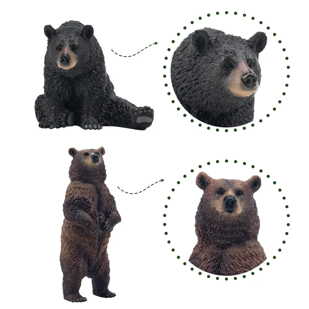 12Pcs Toymany Simulation Forest Wildlife Animal Figures Dolls Action Figurines Toys Children Gift Cake Decoration