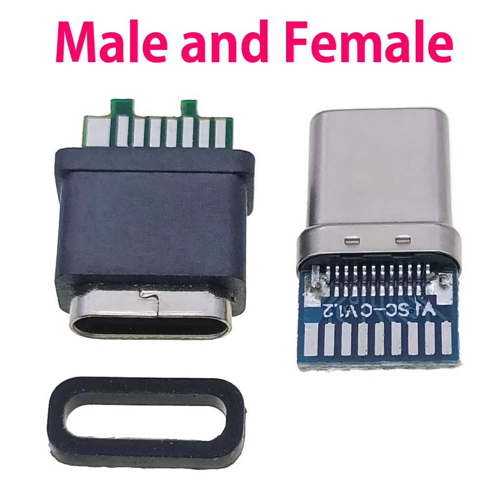 

17Pin Type-C Female USB-C 3.1 Test PCB Board Adapter Type C male female Connector Socket For Data Line Wire Cable Transfer