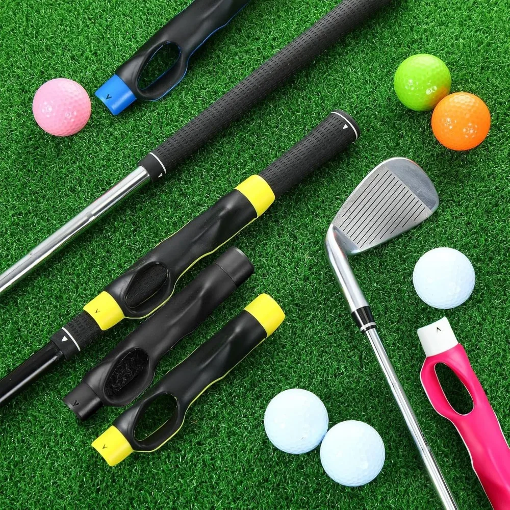Plastic Golf Grip Training Aid Gesture Swing Beginner Golf Grip Corrector Posture Correction Right Hand Golf Club Handle Outdoor