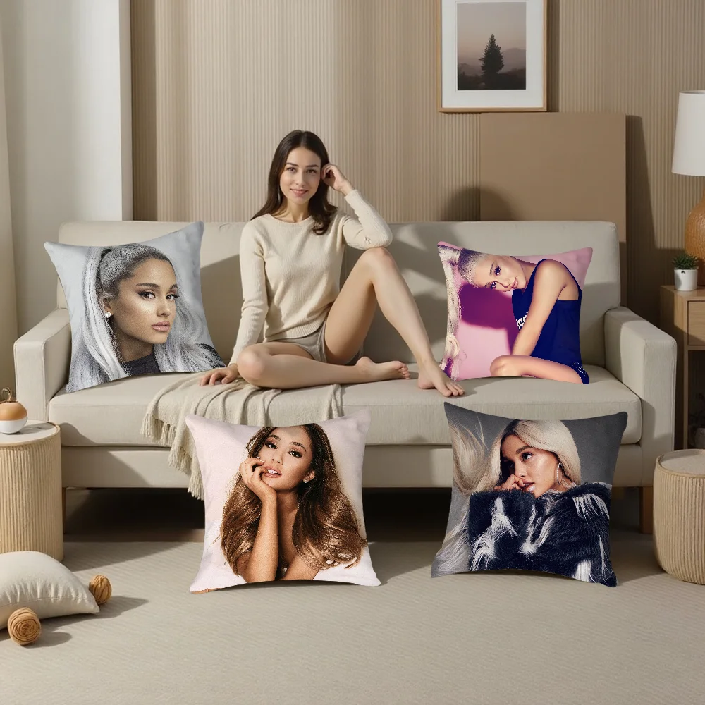 A-Ariana Grands Pillow Case Plush Fabric Soft  Pillowcase Double Sided Print  Sofa Cushion Cover Throw Pillow Cover