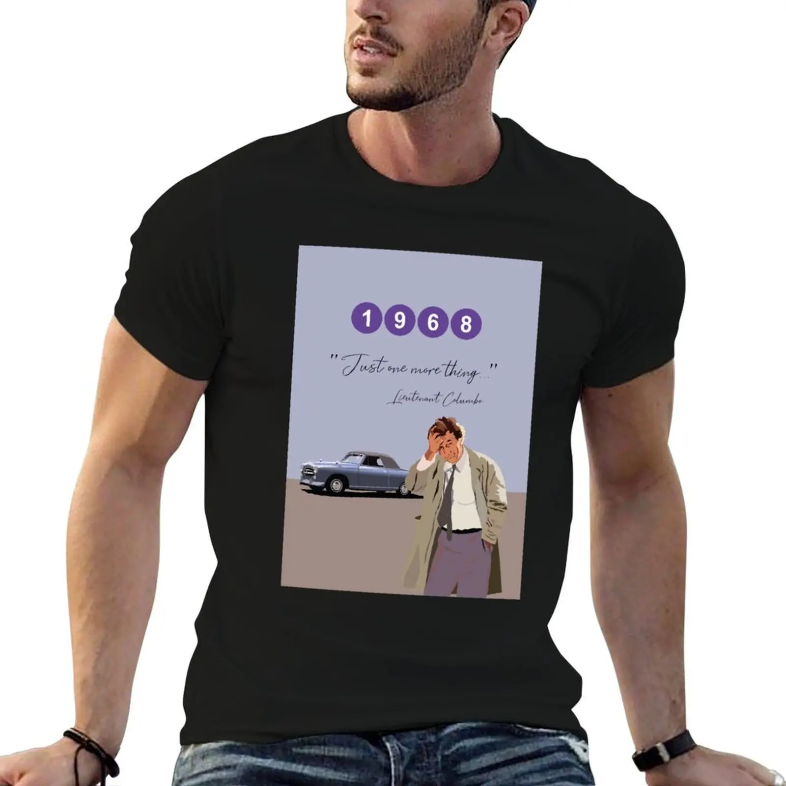 Just one more thing, Columbo T-Shirt blacks Luxury man mens t shirts