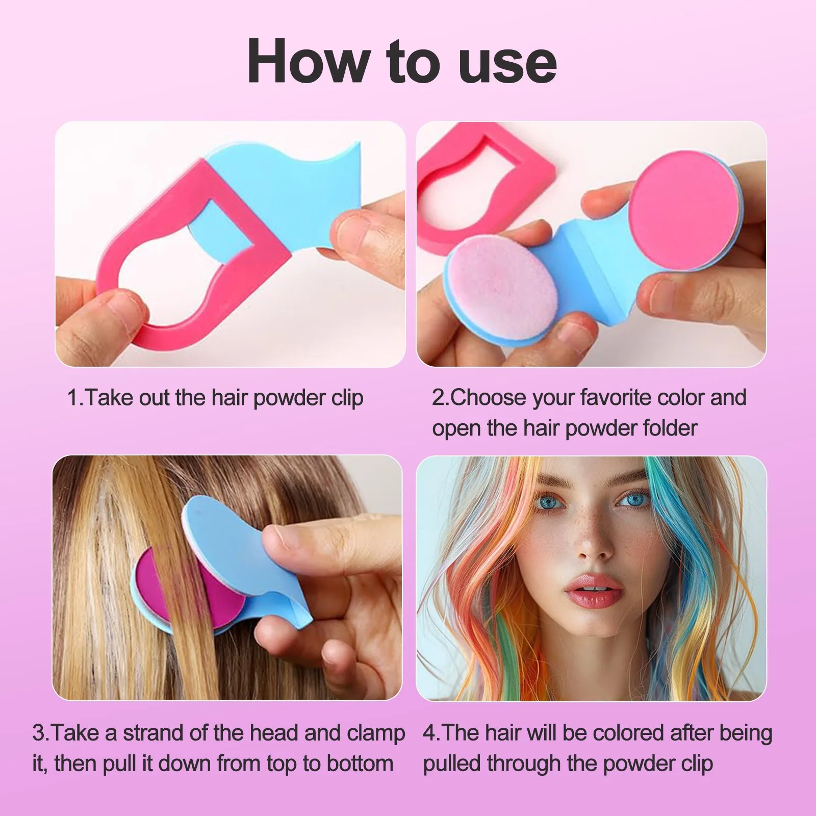 Temporary Hair Chalk Girls Kids Adults Washable Hair Color Makeup Sport Events Halloween Christmas Birthday Cosplay Festivals 3g