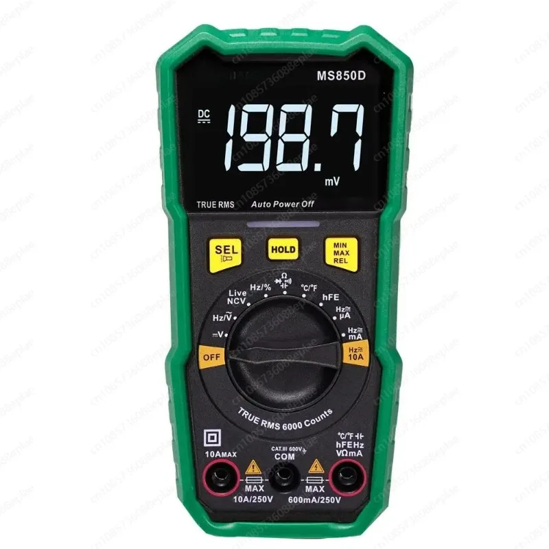 Multimeter MS850D Multimetro Tester Digital Multimeter 2000 Counts Auto Ranging AC/DC Voltage Temperature Measuring