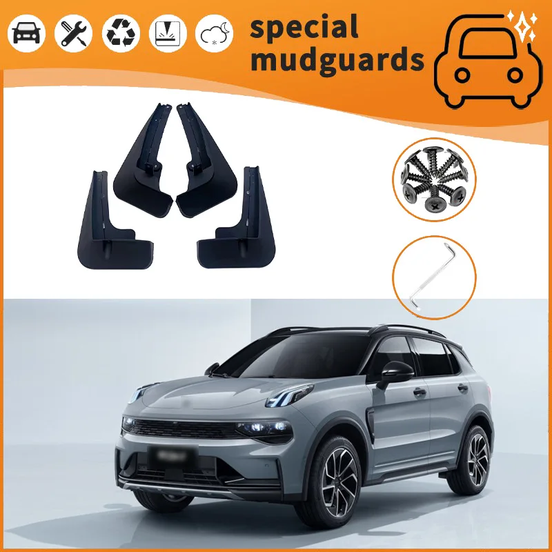 

For LYNK&CO 01 24 models Mudguards Fender Mudflaps Front Rear Flares Splash Guards Cover Car Accessorie