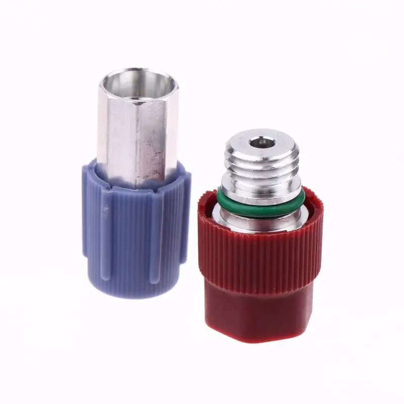 

CV 2PCS new Air Conditioning Hd Nd Adapter Connections R134a For Opel VW Seat Nd Adapter Und 357820795H