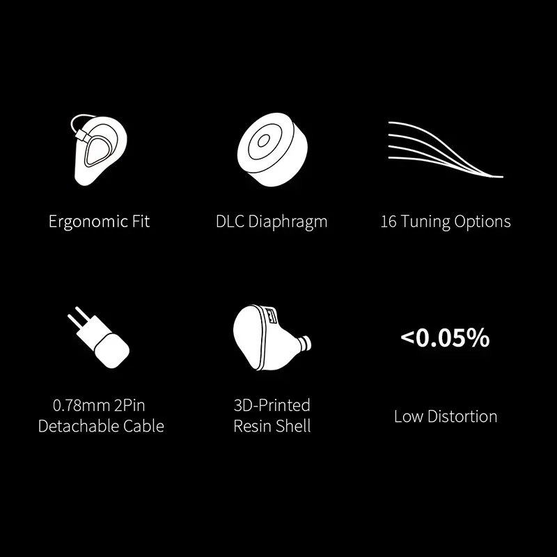 TOPPING Arpegear HANE 10 مللي متر سائق ديناميكي داخل الأذن سماعة 0.78 2Pin كابل قابل للفصل سماعة رأس سلكية