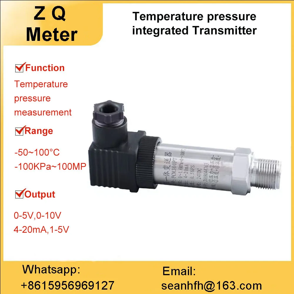 

Temperature and Pressure Integrated transmitter 4-20mA temperature and pressure sensor probe with 485 communication