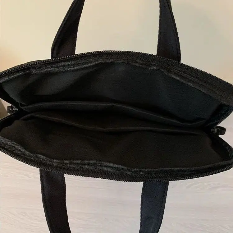 حقيبة كمبيوتر محمول بجيب أسود من Ins، سعة كبيرة، حقيبة كمبيوتر لوحي MacBook Air 13، حقيبة كمبيوتر محمولة للأعمال، حقيبة يد للركاب