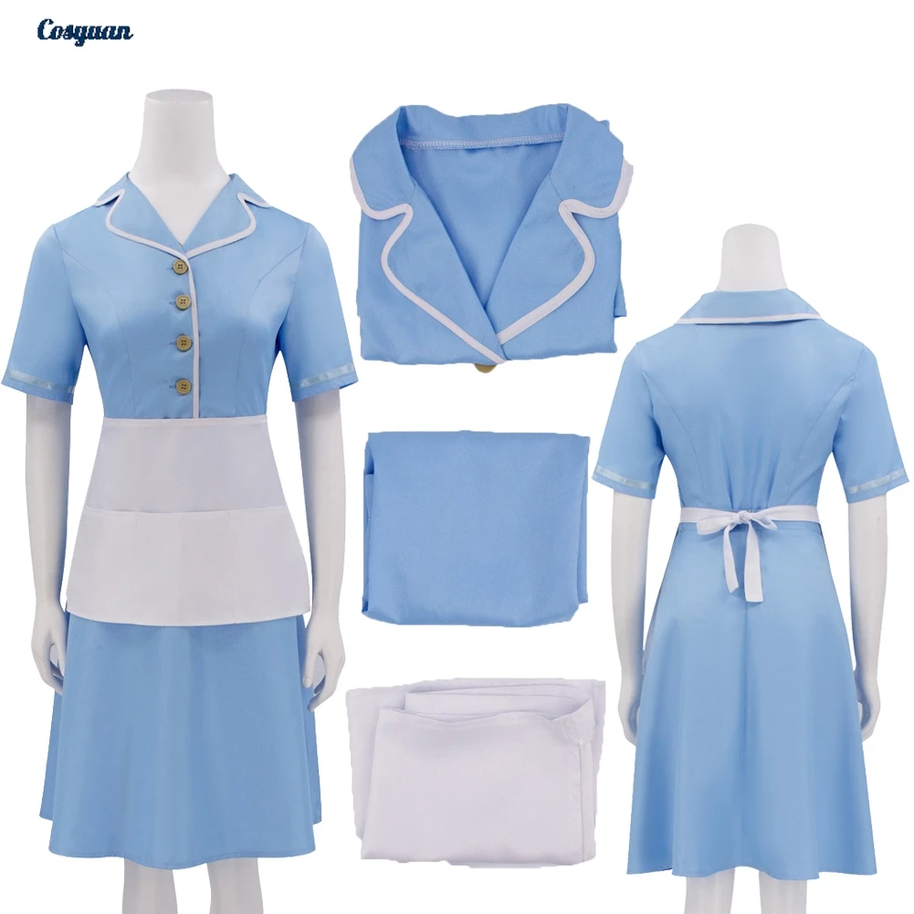 

2023 Movie Waitress Cosplay Jenna Hunterson Skirt Clothes Party Disguise Women Roleplay Halloween Costume Carnival Outfits Suits