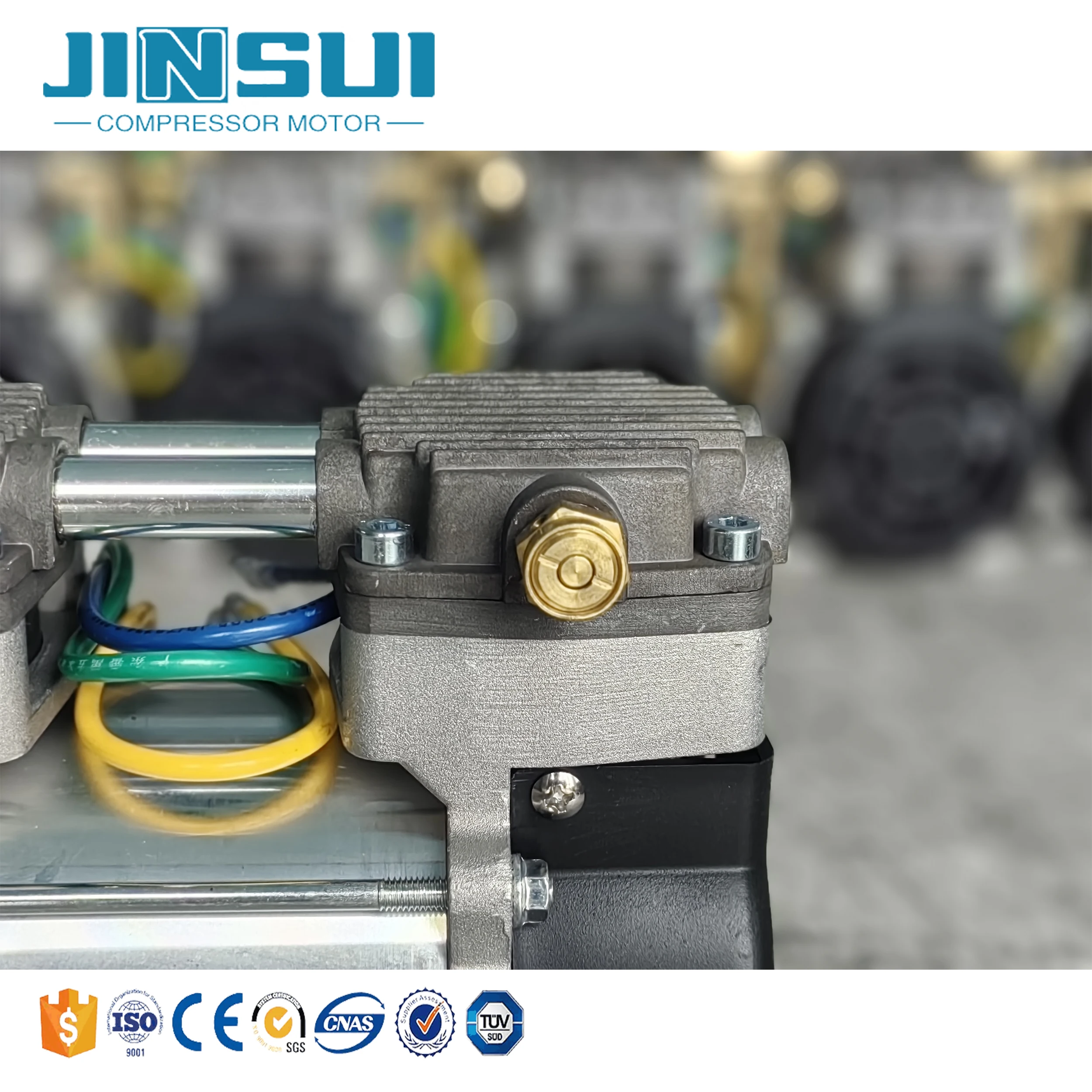 Luchtpomp 12V DC borstelloze zuigercompressorpomp voor auto