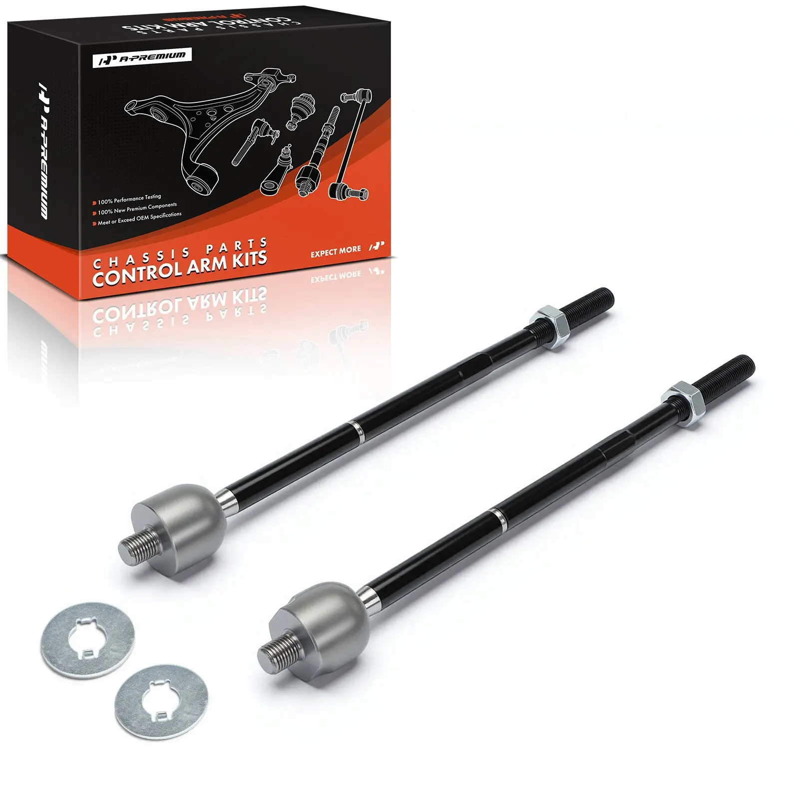 A-Premium 2x Front Inner Tie Rod End Kit for Ford Escape 2009-2012 Mazda Tribute 2010-2011 Mercury Mariner 2010-2011